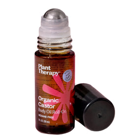 Plant Therapy Organic Castor Body Oil Roll On 30 mL front view