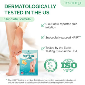 PLANTIFIQUE Foot Peeling Mask Jasmine detailed view of mask