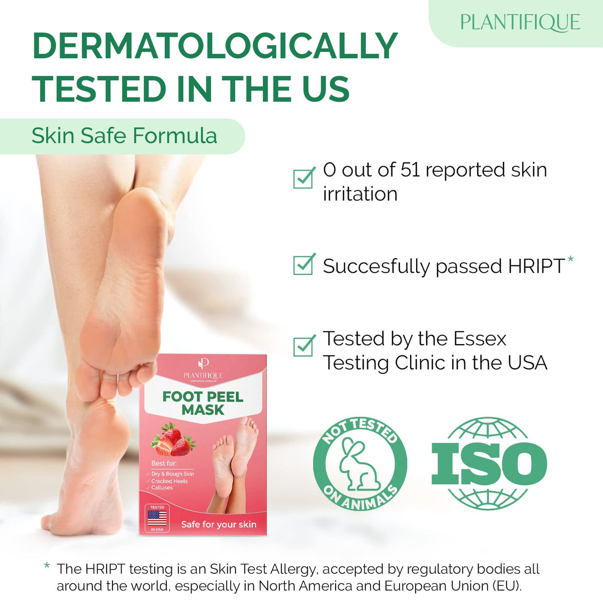 PLANTIFIQUE Foot Peeling Mask on feet