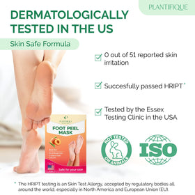 PLANTIFIQUE Foot Peeling Mask on feet during