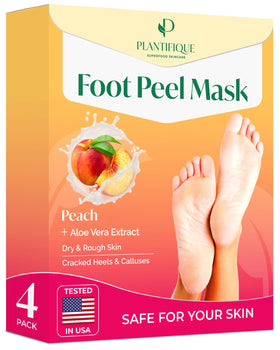 PLANTIFIQUE Foot Peeling Mask packaging front view