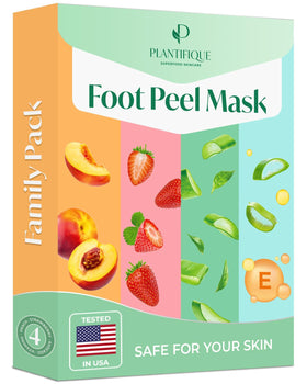 PLANTIFIQUE Foot Peeling Mask packaging front view