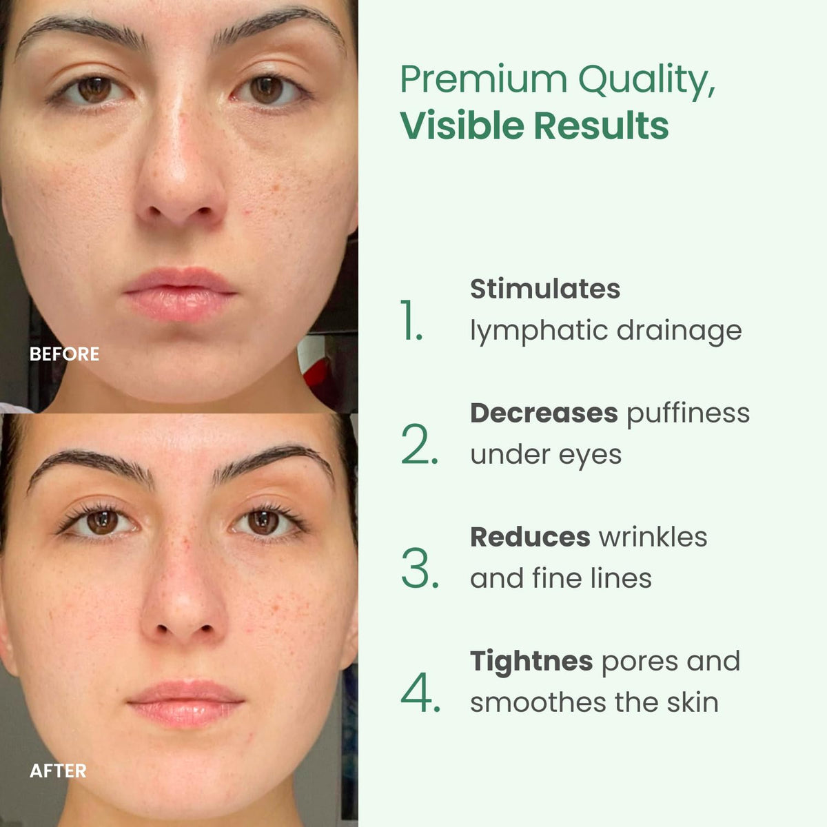 PLANTIFIQUE Jade Gua Sha Facial Tool close-up
