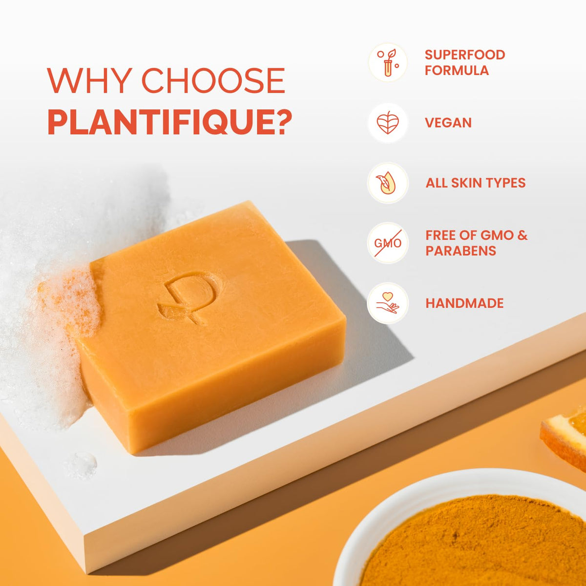 PLANTIFIQUE Kojic Acid & Turmeric Soap in a skincare routine