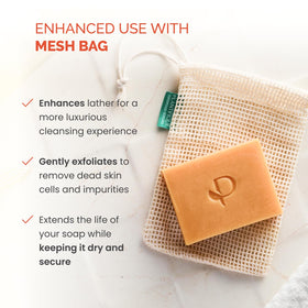 PLANTIFIQUE Kojic Acid & Turmeric Soap in use on skin