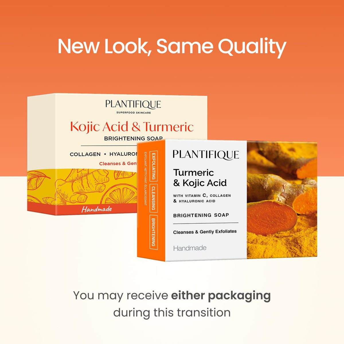 PLANTIFIQUE Kojic Acid & Turmeric Soap with fruit extracts
