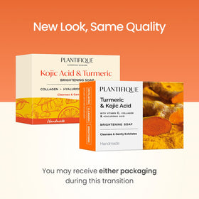PLANTIFIQUE Kojic Acid & Turmeric Soap with fruit extracts