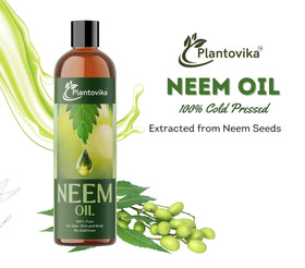 Plantovika Pure Neem Oil 32 Oz bottle side view
