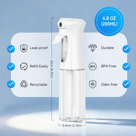 Plaode Continuous Spray Bottle in use for hair styling