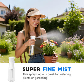 Plaode spray bottle with semi-transparent body