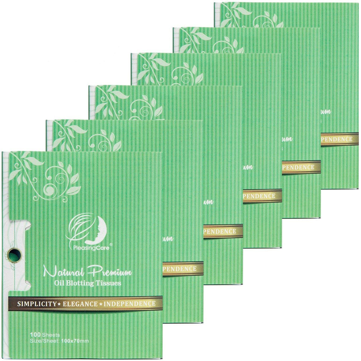 PleasingCare Large Face Oil Blotting Sheets front view
