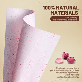 PleasingCare Large Face Oil Blotting Sheets packaging on a table