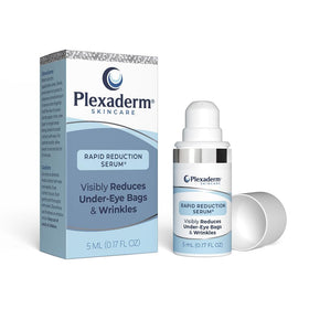 Plexaderm Eye Serum Pump front view with clear bottle