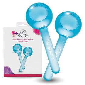 Plum Beauty Facial Cooling Globes front view with ergonomic design