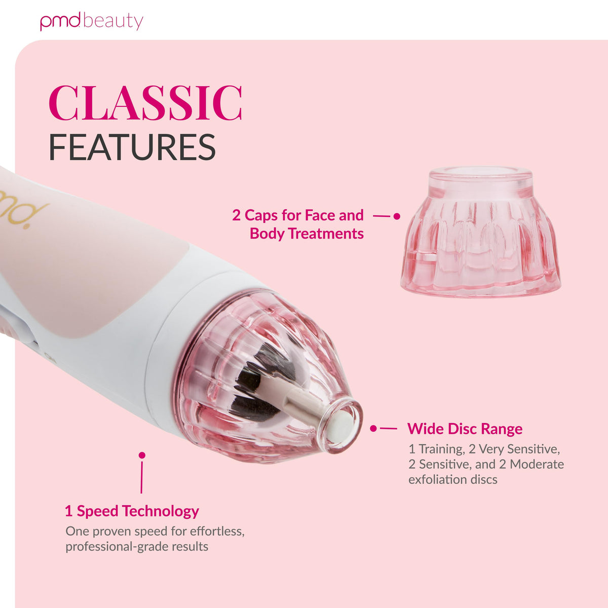PMD Beauty Personal Microderm Classic kit with accessories and discs