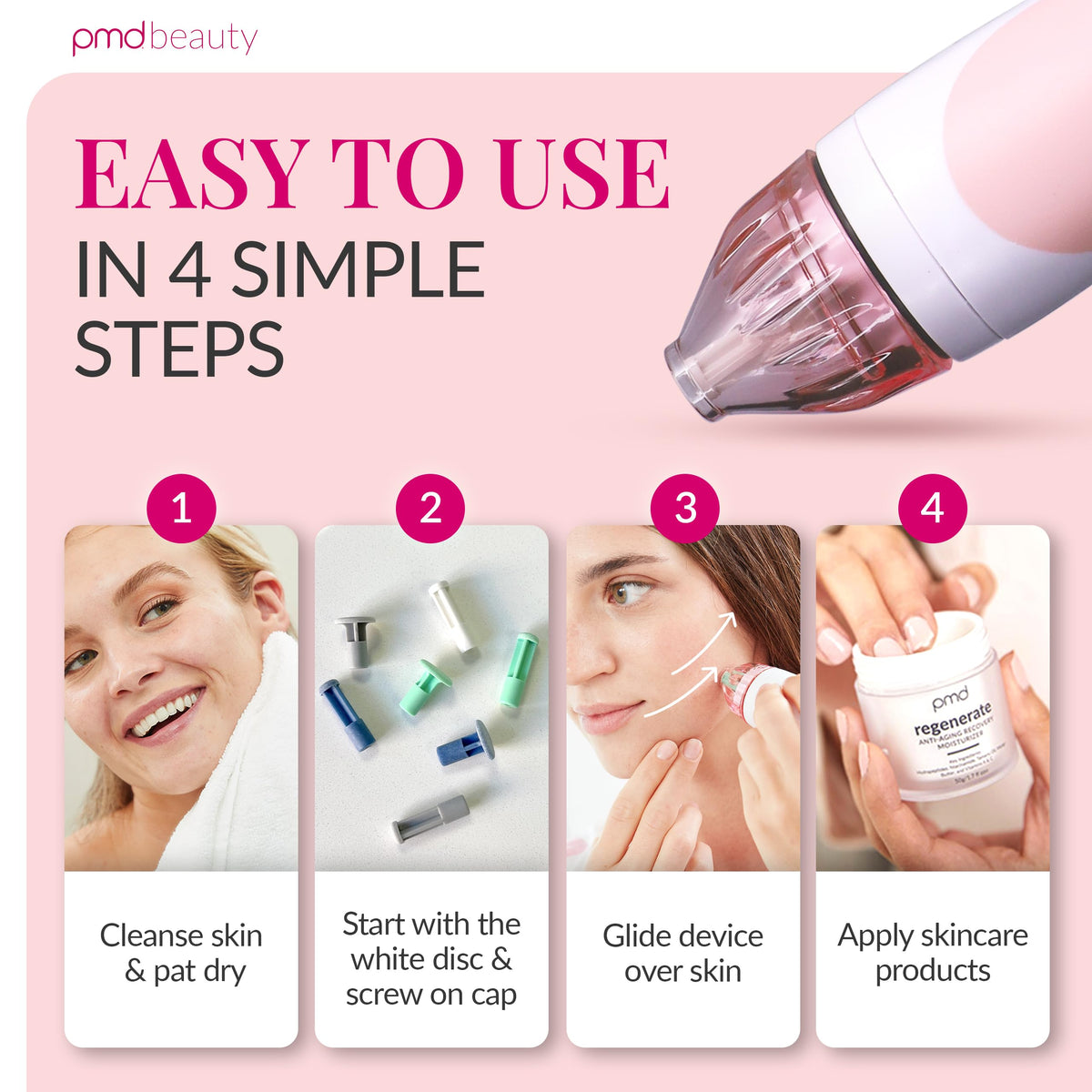PMD Beauty Personal Microderm Classic packaging with instructions