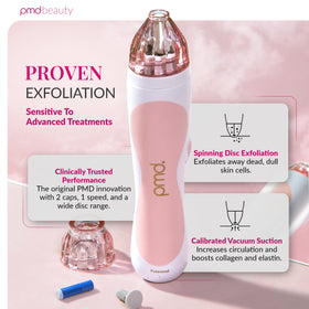 PMD Beauty Personal Microderm Classic side view showing adjustable suction