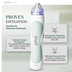 PMD Beauty Personal Microderm Classic side view with accessories