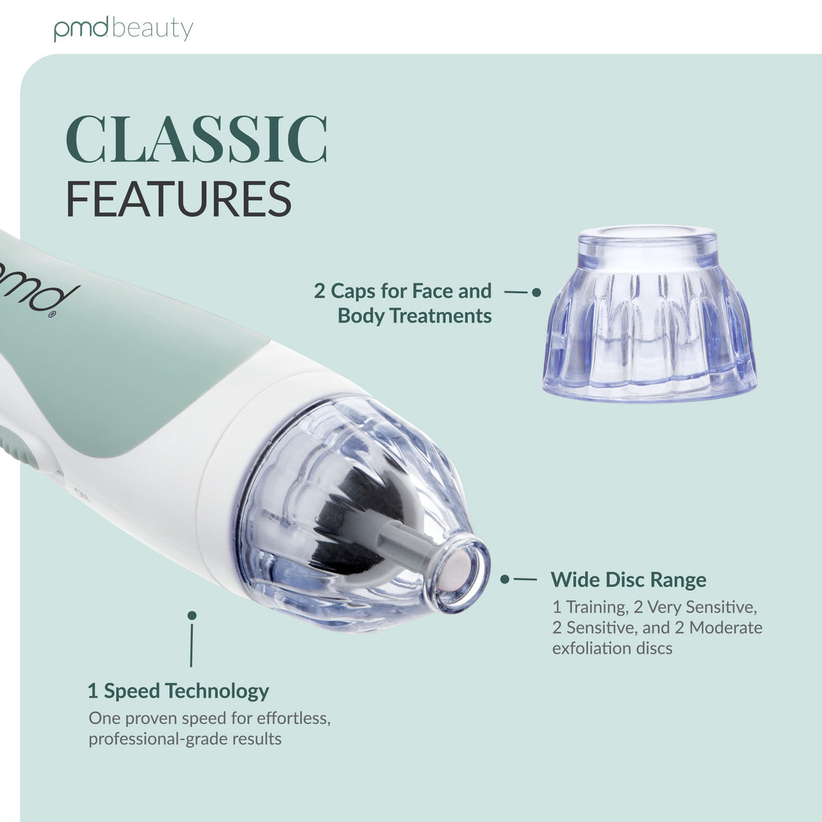 PMD Beauty Personal Microderm Classic with user instructions