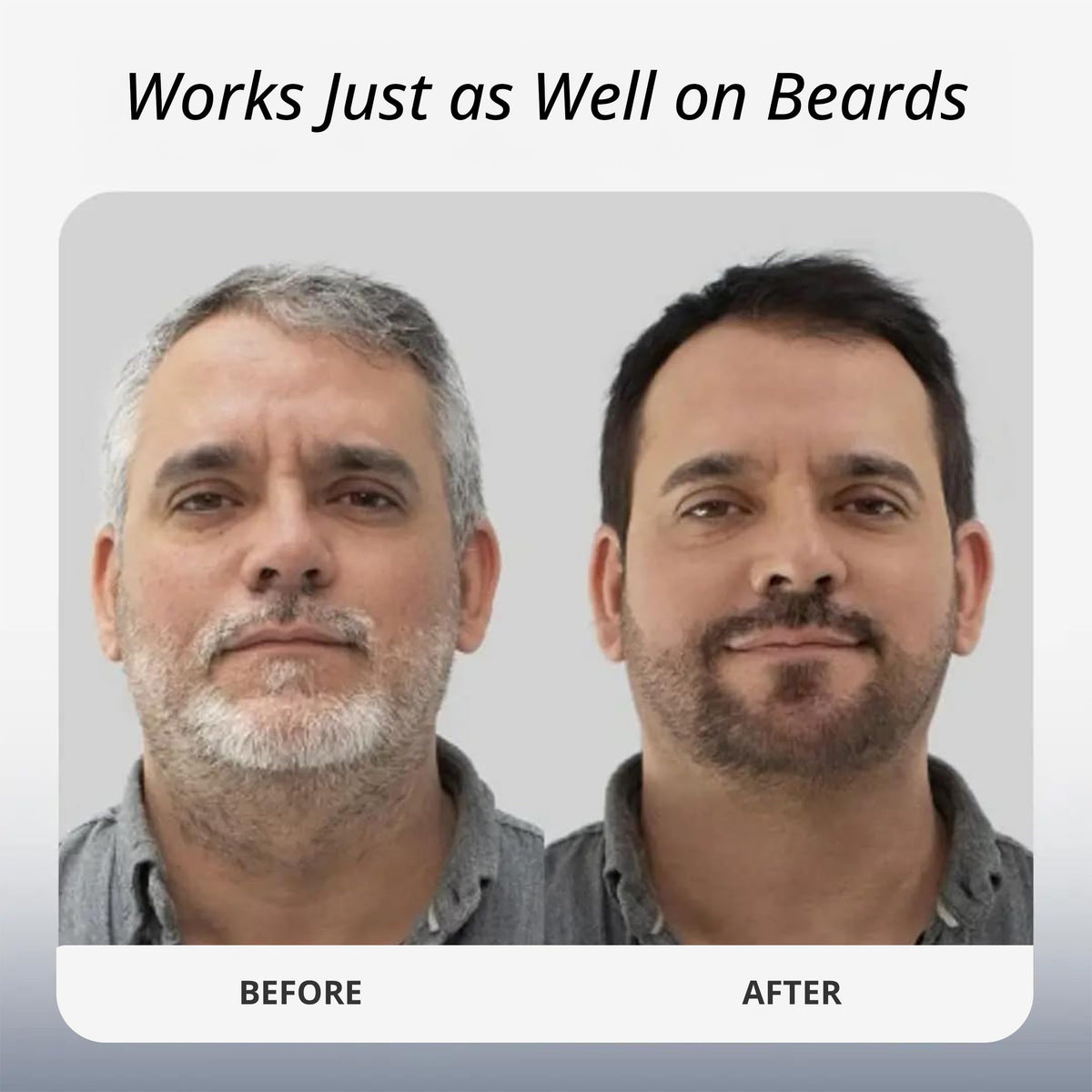 POLAR HAIR CARE Dark Brown Hair Dye Shampoo application process