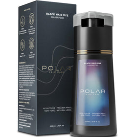 POLAR HAIR CARE Jet Black Hair Dye Shampoo front view