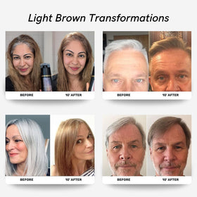 POLAR HAIR CARE Light Brown Hair Dye Shampoo applicator close-up