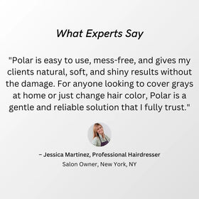 POLAR HAIR CARE Light Brown Hair Dye Shampoo packaging details