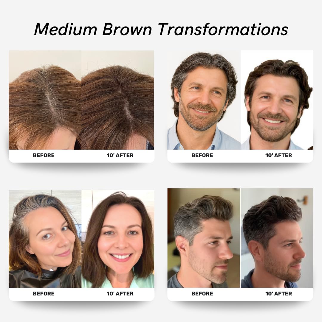 POLAR HAIR CARE Medium Brown Hair Dye Shampoo back view