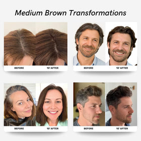 POLAR HAIR CARE Medium Brown Hair Dye Shampoo back view