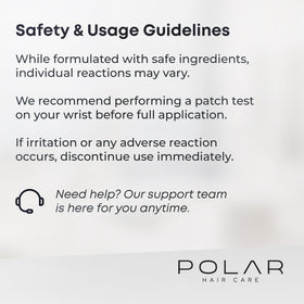 POLAR HAIR CARE Medium Brown Hair Dye Shampoo packaging