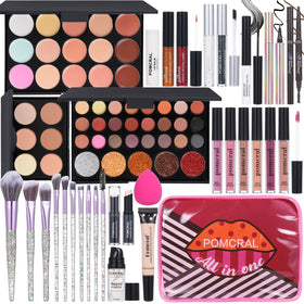 pomcral Makeup Kit including eyeshadow palette and brushes
