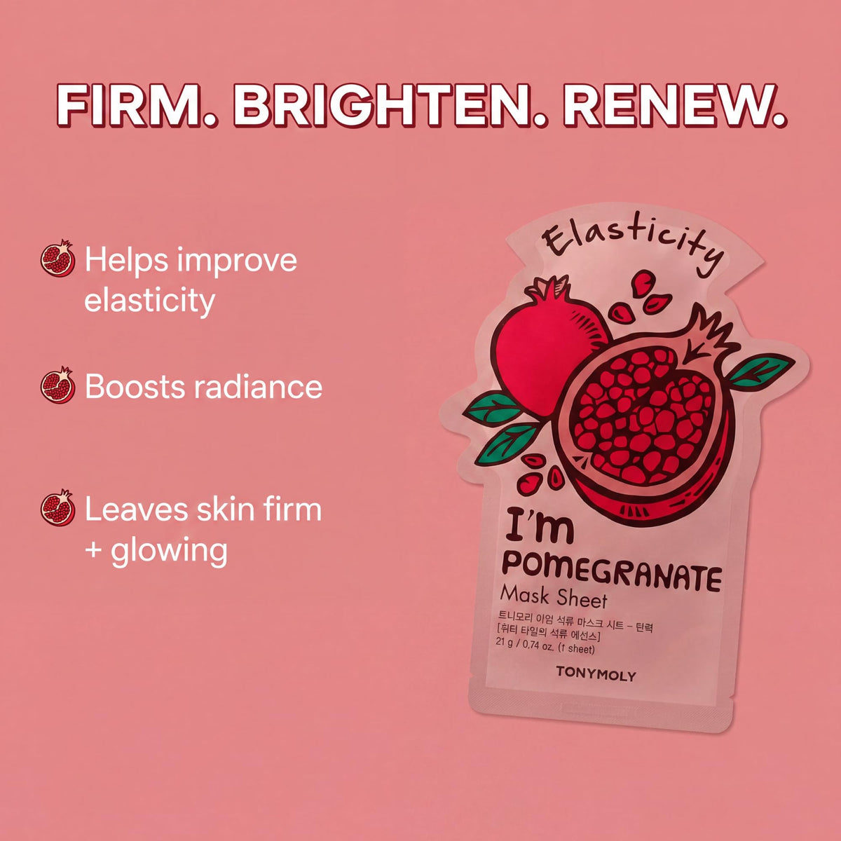 Pomegranate sheet mask from TONYMOLY Love in Full Bloom