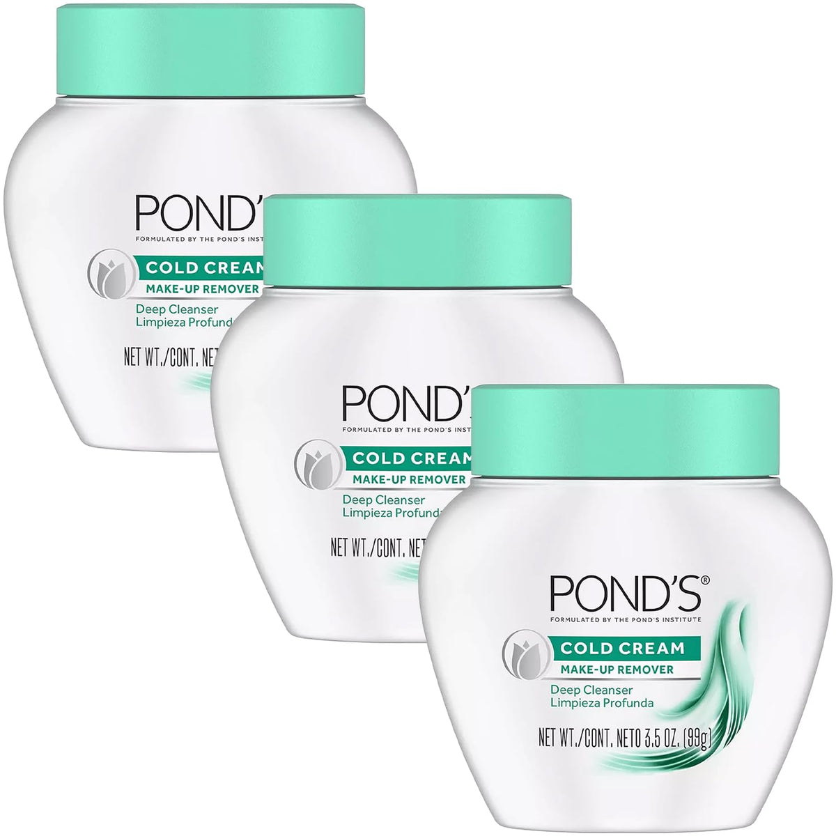 POND'S Cold Cream Make-Up Remover 3-Pack front view