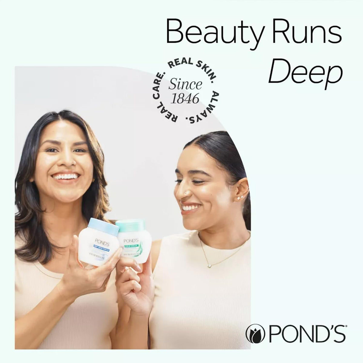 POND'S Cold Cream Make-Up Remover with cotton pads