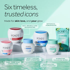 POND'S Dry Skin Cream displayed on a bathroom shelf