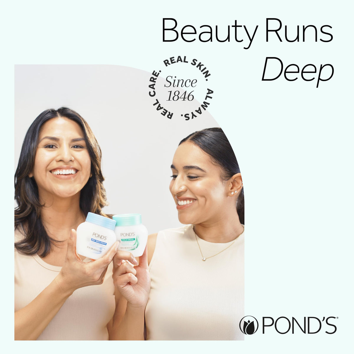 POND'S Rejuveness Face Cream 7 oz in bathroom setting
