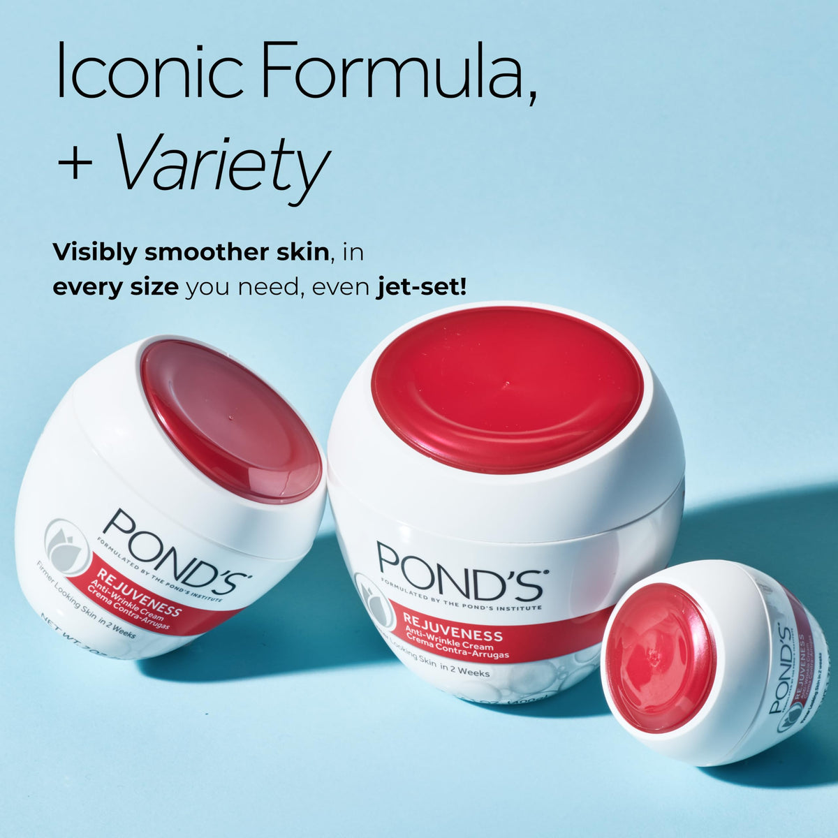 POND'S Rejuveness Face Cream 7 oz open jar view