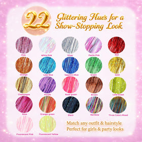 Ponytail loop tools and clips from the hair tinsel kit