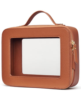 Popvibe Clear Makeup Bag front view with zipper