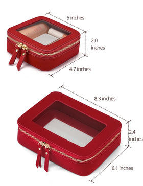 Popvibe Clear Makeup Bag medium size front view