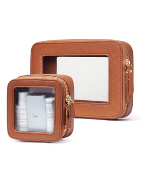 Popvibe Clear Makeup Case Medium size front view
