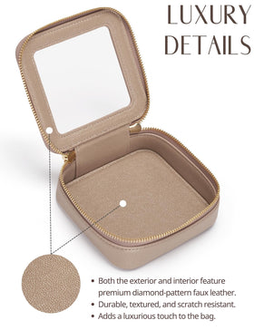 Popvibe Clear Makeup Case Mini and Medium sizes together