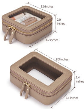 Popvibe Clear Makeup Case Mini Bag side view
