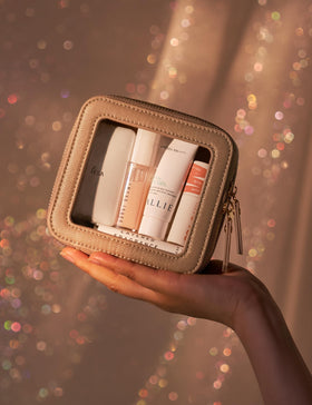 Popvibe Clear Makeup Case waterproof material close-up