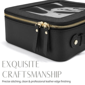 Popvibe Clear Toiletry Bag set with jewelry and accessories