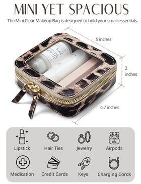 Popvibe Small Makeup Bag in a car console