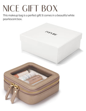 Popvibe Small Makeup Pouch on a bathroom counter