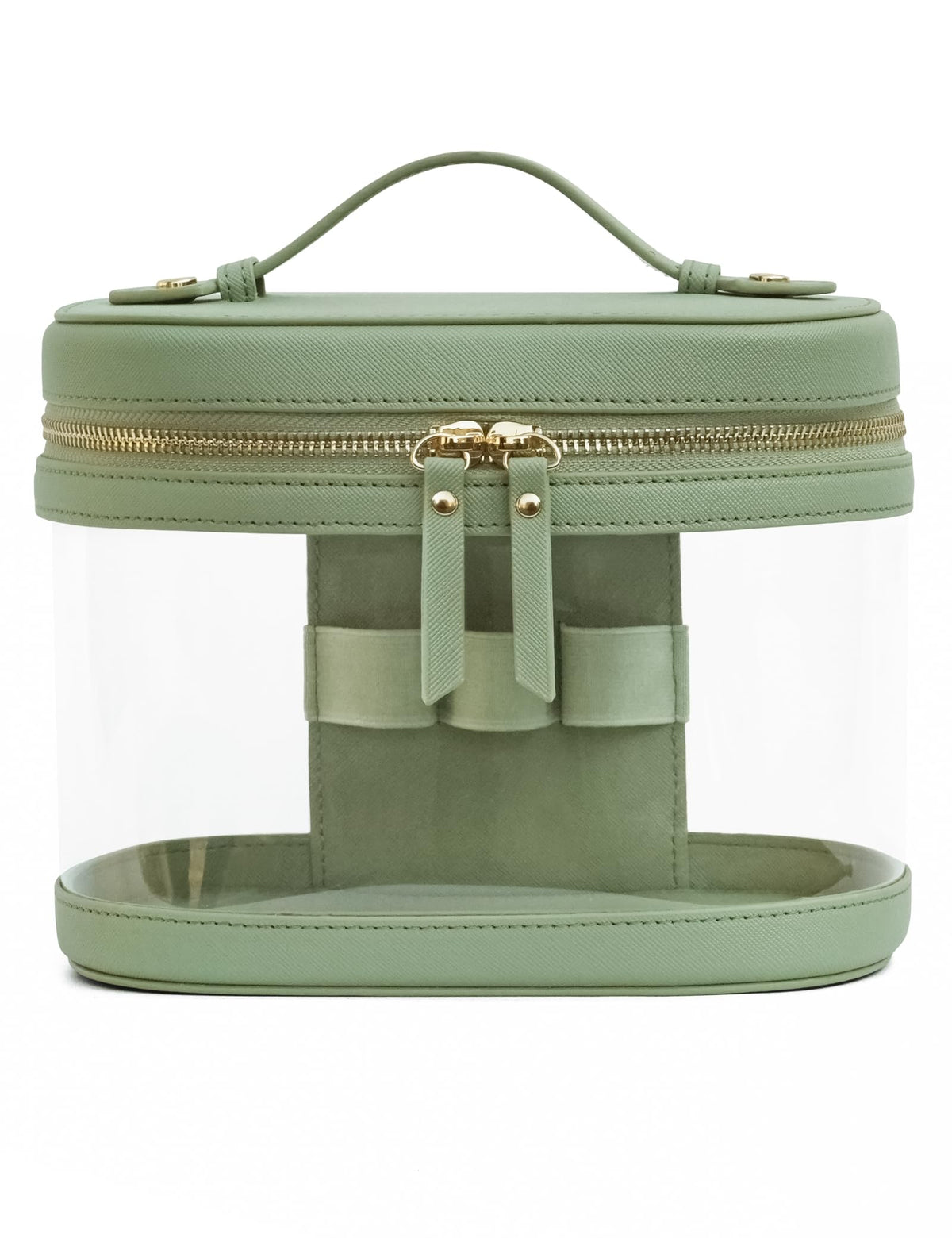 Popvibe Travel Makeup Case clear design front view