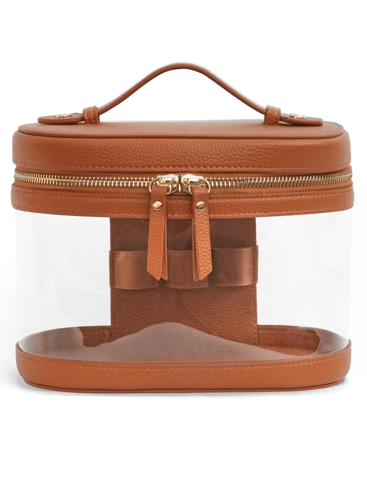 Popvibe Travel Makeup Case Clear Vanity Bag front view