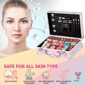 Portable Hot Sugar Makeup Kit with handle and secure latches